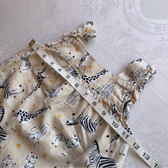 Koala kids Toddler Girls Size 3T Sleeveless Summer Dress Safari Animal Tan/Black - Picture 5 of 14